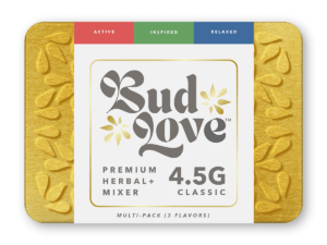 Pairings for all strains. 3x1.5g resealable pouches: Dutch Treat; Super Lemon Haze; Grandaddy Purple. Try some Premium Herbal+ Mixer today and become a Bud Lover!