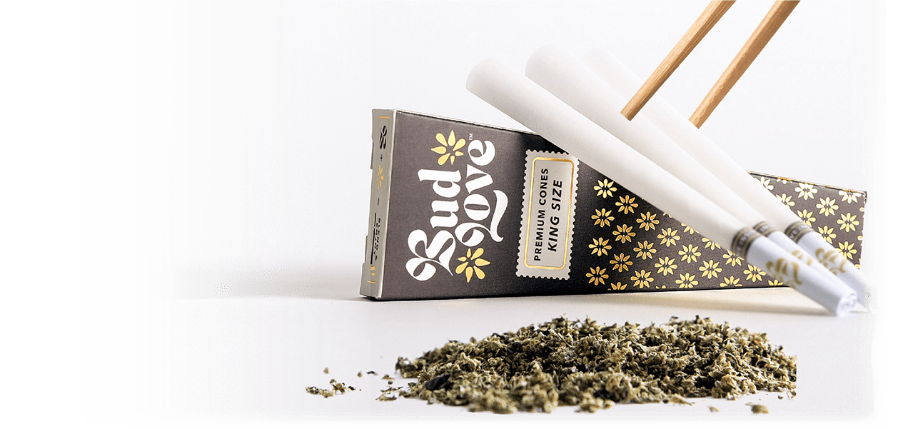 Bud Love Makes Bud Better! Spring Promo: free pre-roll cones with each order. Try some Premium Herbal+ Mixer today and become a Bud Lover!