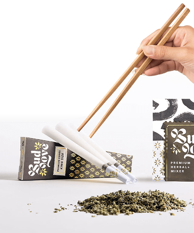 Bud Love Makes Bud Better! Spring Promo: free pre-roll cones with each order. Try some Premium Herbal+ Mixer today and become a Bud Lover!