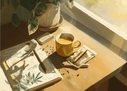 ☕🌿 Coffee + Cannabis = match made in heaven… or jittery chaos? We break down the perks + pitfalls of mixing the two—and how Bud Love’s Active (for energy) and Inspired (for creativity) blends can help you stay balanced, smooth, and anxiety-free. ✨